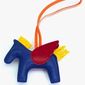 Blue Pegasus style Pony purse charm for your bag purse satchel designer look